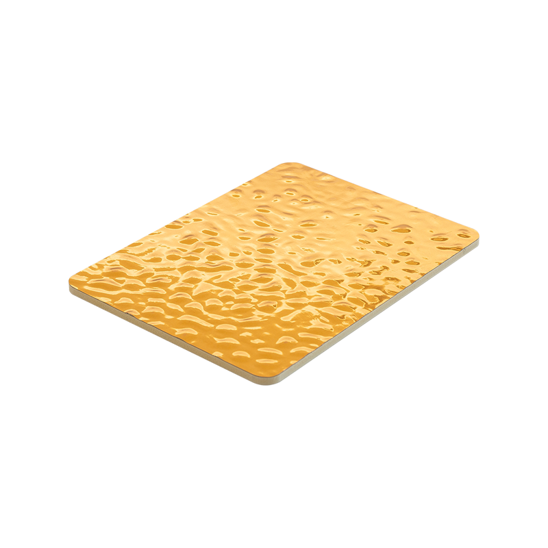 5 mm/8 mm PVC Wood Fineer Wandpaneel - Metalen serie water -ripple ontwerpdecoratie
