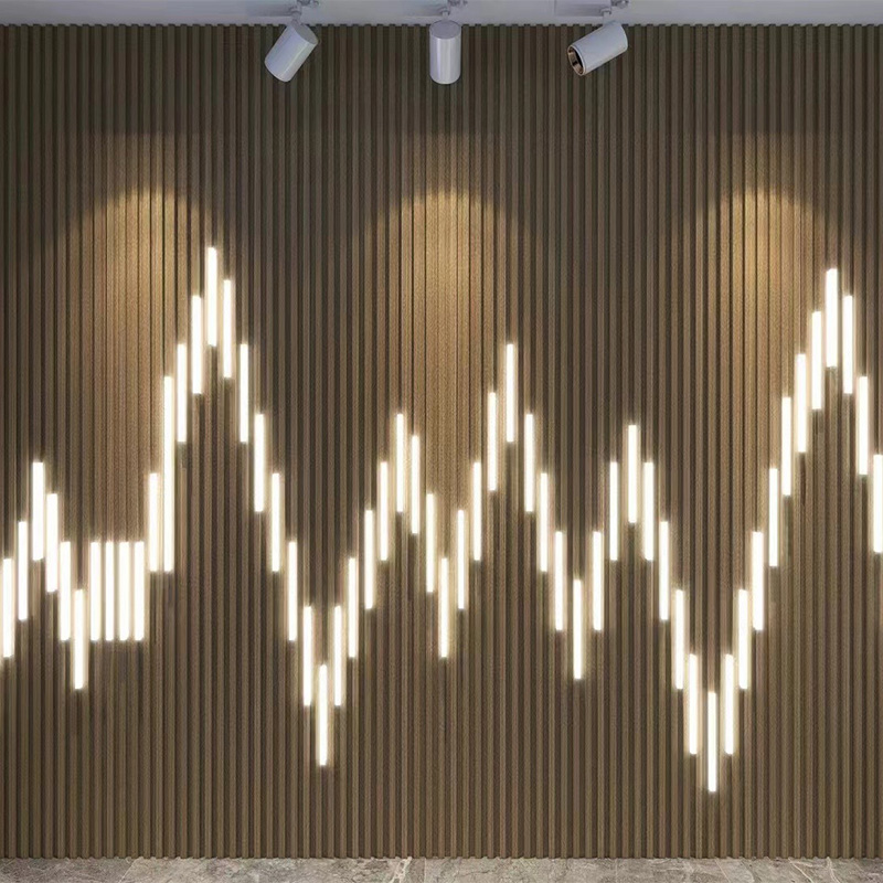 Waterdichte energiebesparende LED -striplicht voor WPC Louvers Wandpaneel